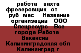 работа . вахта. фрезеровщик. от 50 000 руб./мес. › Название организации ­ ООО Спецресурс - Все города Работа » Вакансии   . Калининградская обл.,Калининград г.